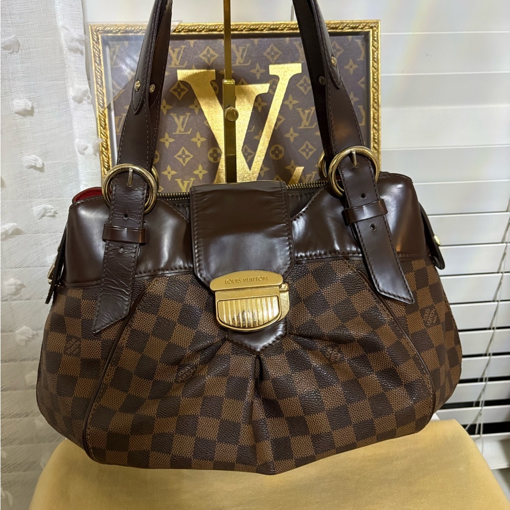 LOUIS VUITTON 🤎 Damier Ebene Sistina PM Shoulder Bag-W/COA -Excellent condition - Picture 16 of 17
